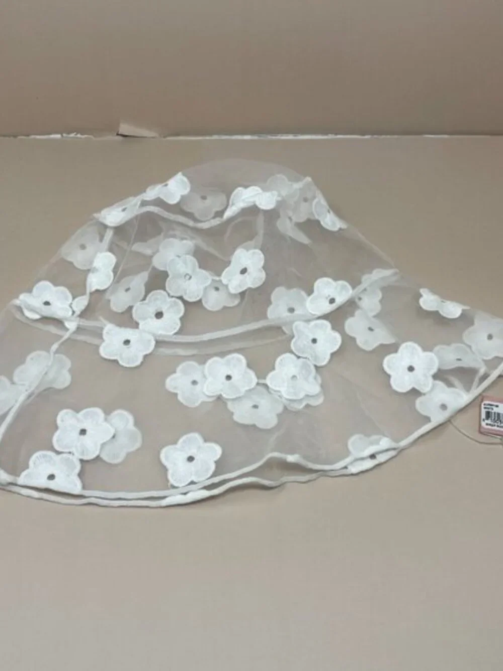(NWT) 8 Other Reasons | Sheer Bucket Hat in White
